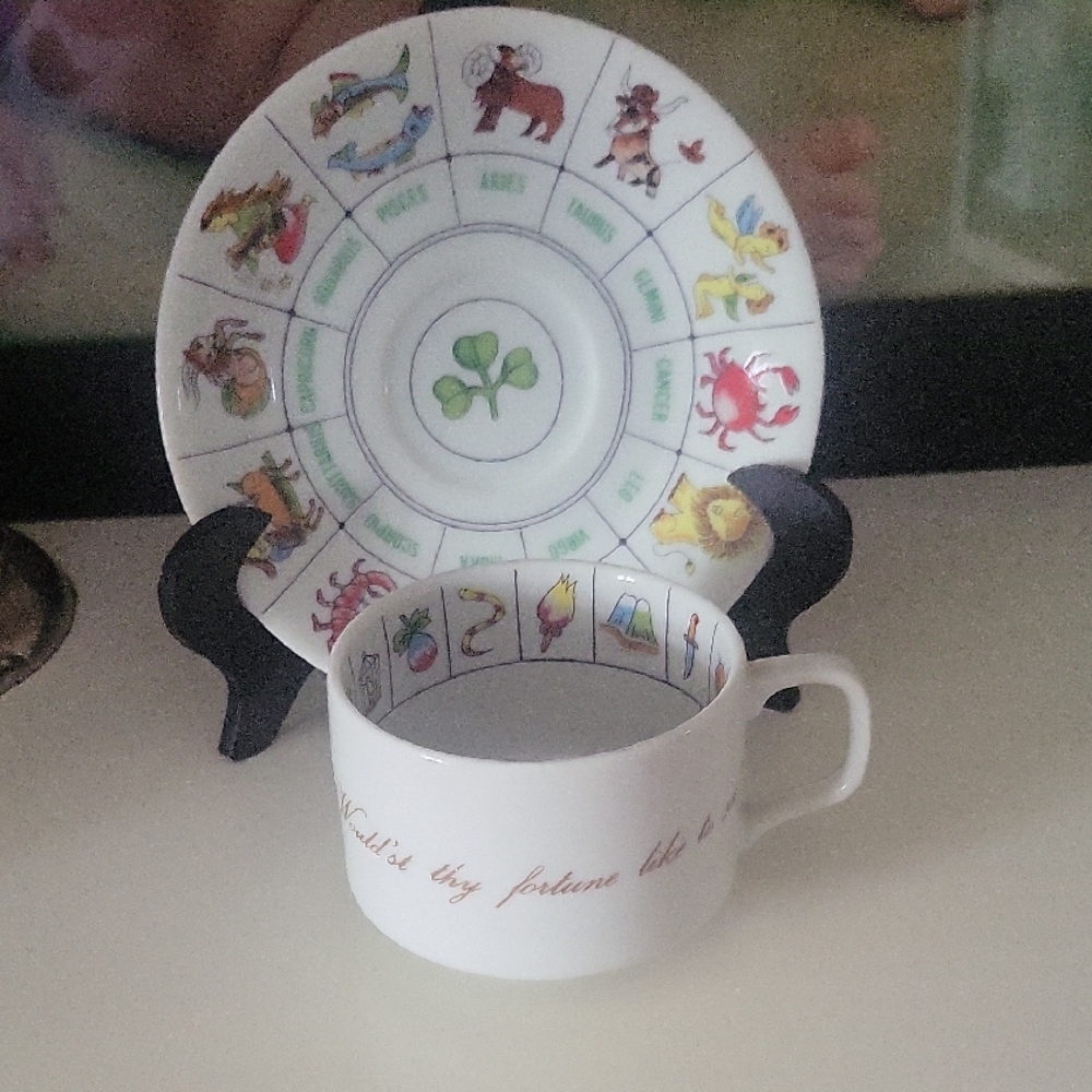 Zodiac Themed Cup and Saucer Set